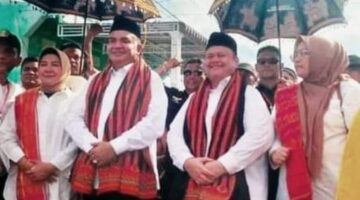 Sebelum Daftar Ke KIP, Pasangan SAH Terlebih Dahulu Dilakukan Doa Bersama Serta Ditepung Tawari Oleh Tokoh Ulama