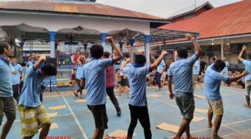 Tingkatkan Semangat WBP, Rutan Pangkalan Brandan Gelar Permainan Tradisional dan Edukatif